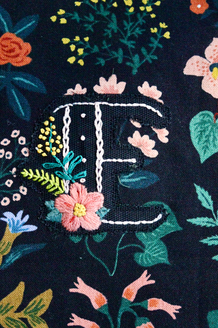 applique hand embroidery patch